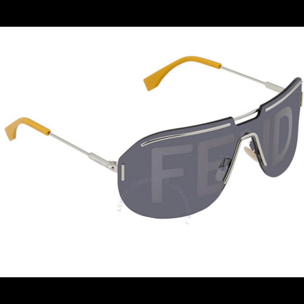 Fendi Gray Shield Ladies Sunglasses FF M0098/S 0KU2 99